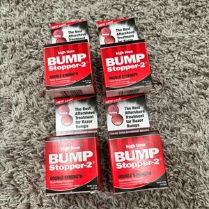 4 Pack High Time Bump Stopper-2 Double Strength Razor Bump Treatment 0.5oz Each
